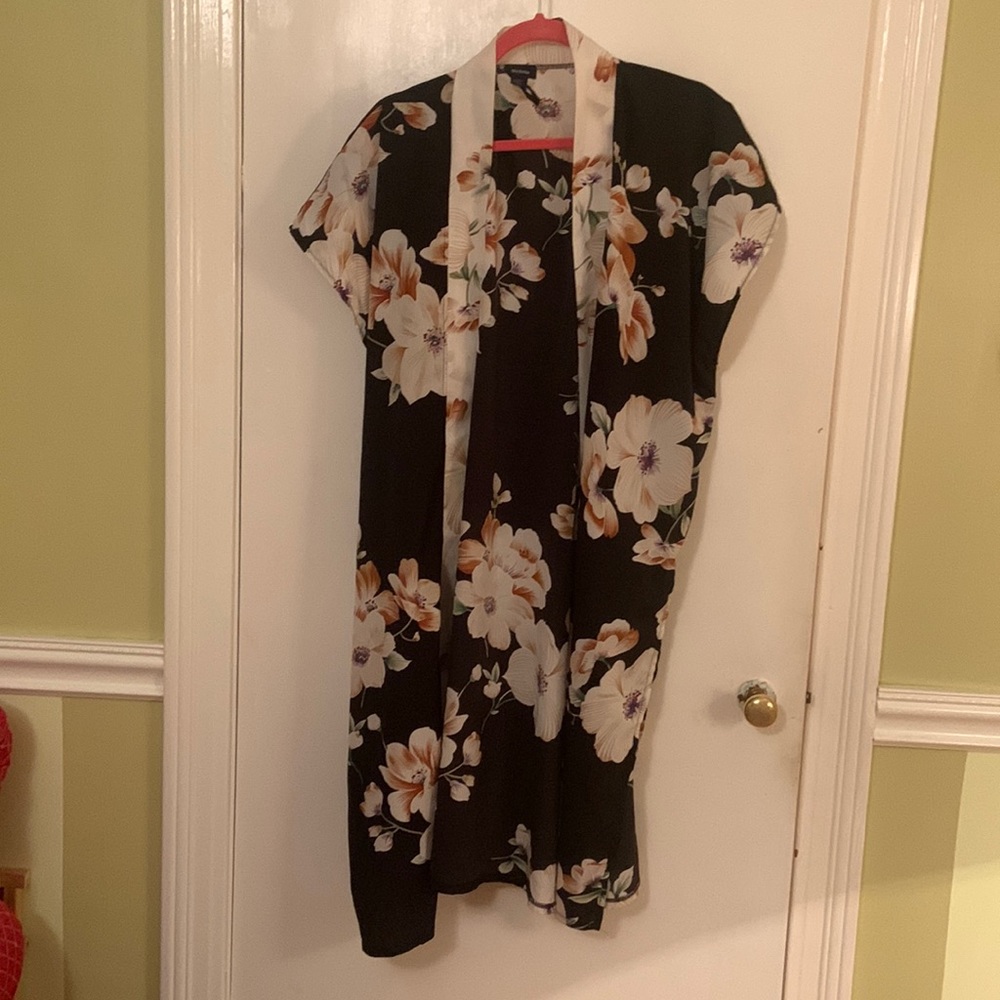 Long Floral Kimono